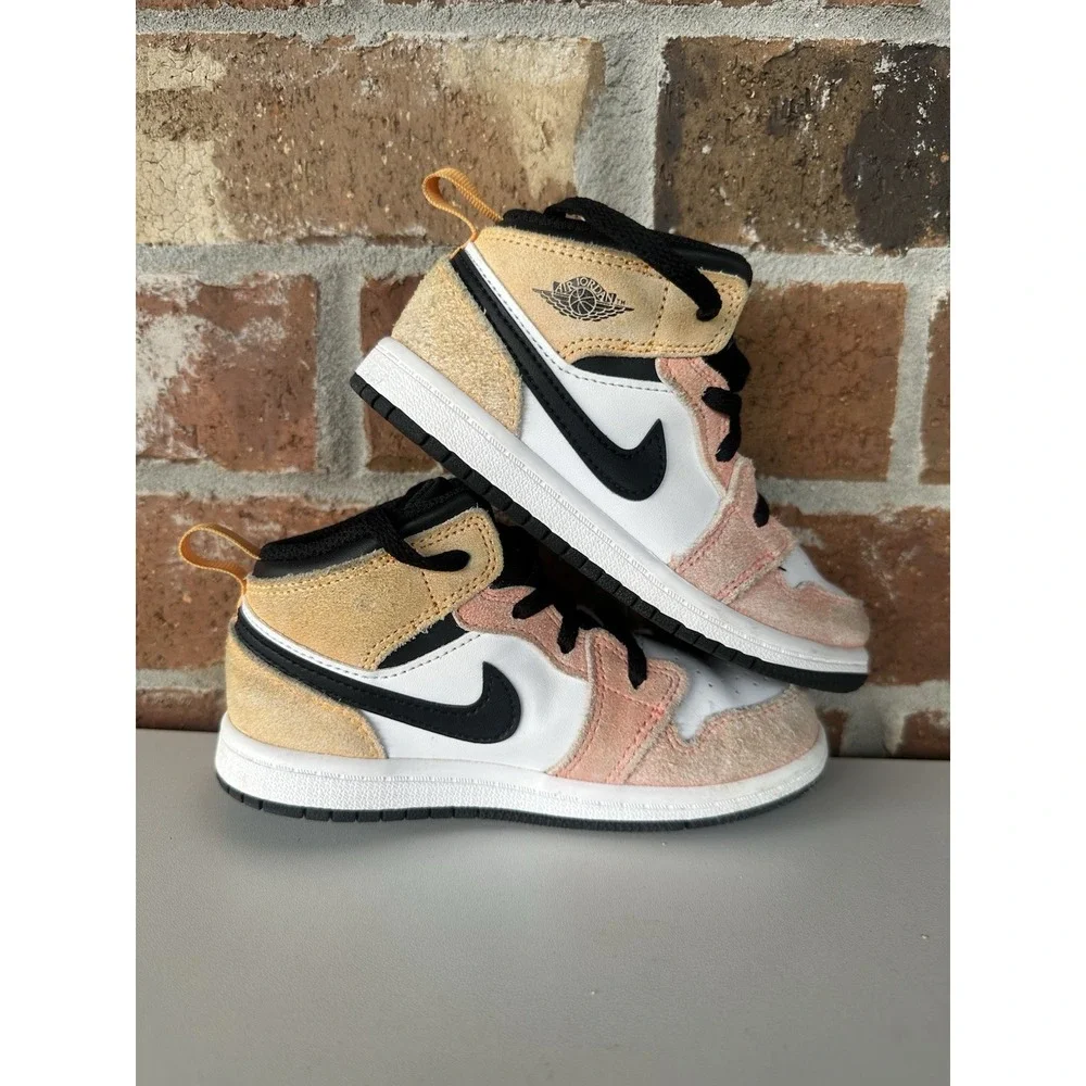 Nike Jordan 1 Mid Peach Toddler 10c